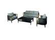 Set Sofa 3 Plazas, 2 Sillones y Mesa Serie Aglirt