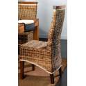 Silla Abaca Recta Tapa Madera