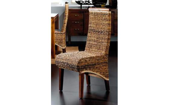 Silla Abaca Torno Curva