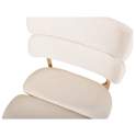Silla Actual Comedor Metal Asiento Respaldo Beige Serie Anaia