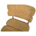 Silla Actual Comedor Metal Asiento Respaldo Mostaza Serie Anaia