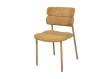 Silla Actual Comedor Metal Asiento Respaldo Mostaza Serie Anaia