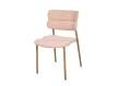 Silla Actual Comedor Metal Asiento Respaldo Rosa Serie Anaia