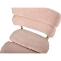 Silla Actual Comedor Metal Asiento Respaldo Rosa Serie Anaia