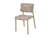 Silla Actual Comedor Metal Asiento Respaldo Topo Serie Anaia