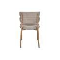 Silla Actual Comedor Metal Asiento Respaldo Topo Serie Anaia