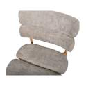 Silla Actual Comedor Metal Asiento Respaldo Topo Serie Anaia