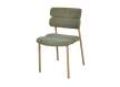 Silla Actual Comedor Metal Asiento Respaldo Verde Serie Anaia