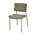 Silla Actual Comedor Metal Asiento Respaldo Verde Serie Anaia