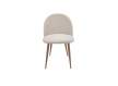 Silla Actual Tapizada Chenilla Suave Color Beige - Serie Afaia