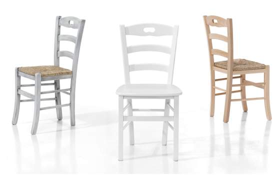 Silla Comedor Provenzal Madera de Haya Serie Aneto