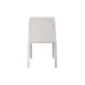 Silla Apilable Actual Tapizada Chenilla Beige - Serie Luka