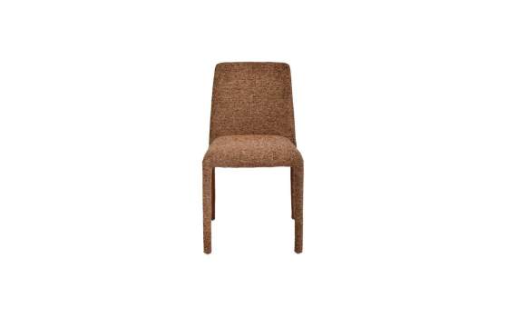 Silla Apilable Actual Tapizada Chenilla Granate - Serie Luka