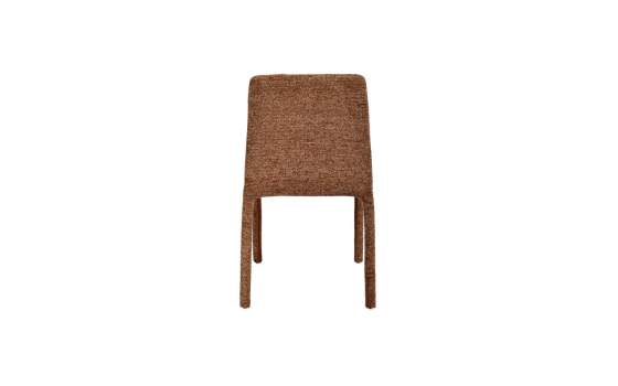 Silla Apilable Actual Tapizada Chenilla Granate - Serie Luka