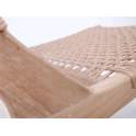 Silla Baja Diseño Madera Natural Teca Serie Tokio