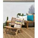Silla Baja Diseño Madera Natural Teca Serie Tokio