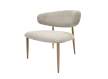 Silla Baja Salon Tapizada Beige Topo - Serie Acolet
