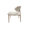 Silla Baja Salon Tapizada Beige Topo - Serie Acolet