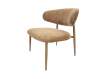 Silla Baja Salon Tapizada Mostaza - Serie Acolet