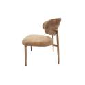 Silla Baja Salon Tapizada Mostaza - Serie Acolet