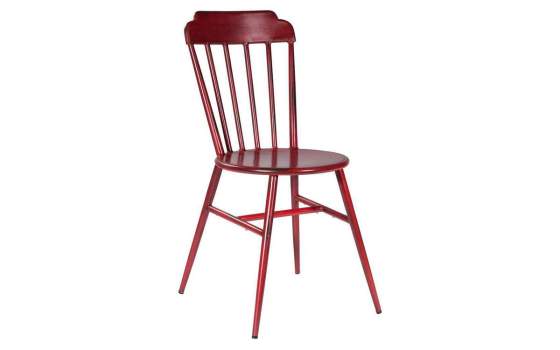 Silla Metal Barrotes Roja Ardides