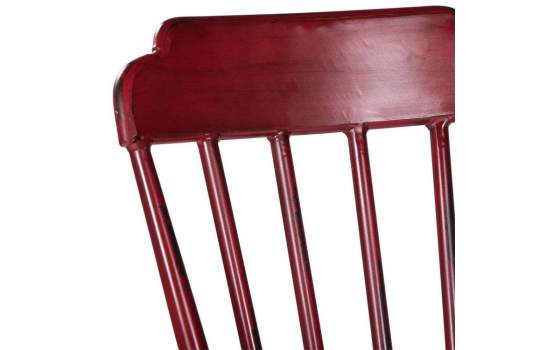 Silla Metal Barrotes Roja Ardides