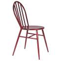 Silla Metal Barrotes Roja Areñas