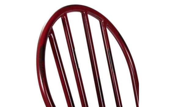 Silla Metal Barrotes Roja Areñas