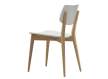 Silla Basic Asiento Madera Blanca Patas Roble Adott