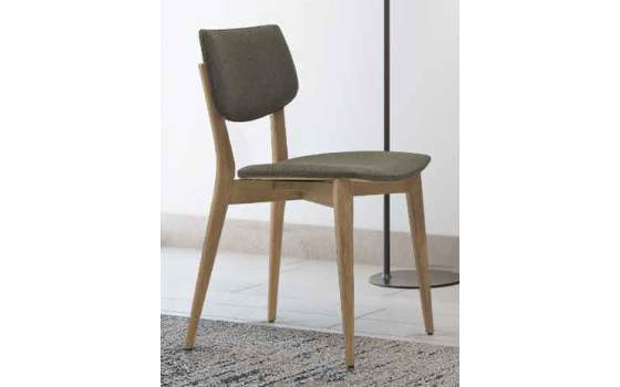 Silla Basic Tapiceria y Patas Roble Adott