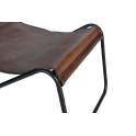 Silla Chaise Longue Tumbona Diseño Actual Acero Piel Abuli
