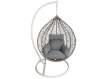 Silla Columpio Colgante Acero Blanco y Ratan Crema - Ahrana