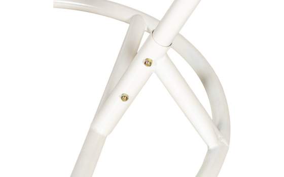 Silla Columpio Colgante Acero Blanco y Ratan Crema - Ahrana