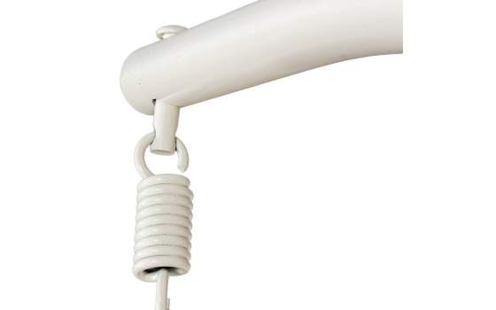 Silla Columpio Colgante Acero Blanco y Ratan Crema - Ahrana