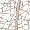 Silla Columpio Colgante Acero Blanco y Ratan Crema - Ahrana