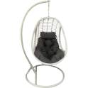Silla Columpio Colgante Acero Blanco y Ratan Sintetico - Ahrana