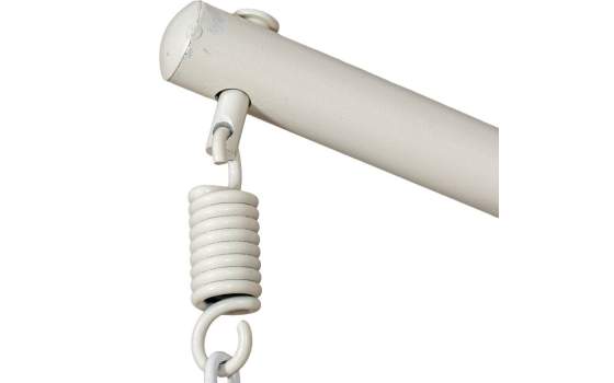 Silla Columpio Colgante Acero Blanco y Ratan Sintetico - Ahrana