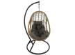Silla Columpio Colgante Acero Negro y Ratan - Serie Ahrana