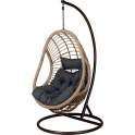Silla Columpio Colgante Acero Negro y Ratan - Serie Ahrana