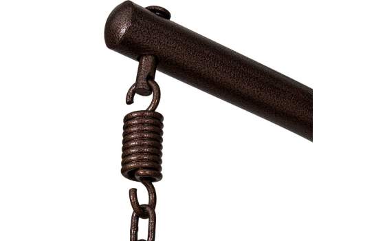 Silla Columpio Colgante Acero Negro y Ratan - Serie Ahrana