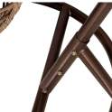 Silla Columpio Colgante Acero Negro y Ratan - Serie Ahrana