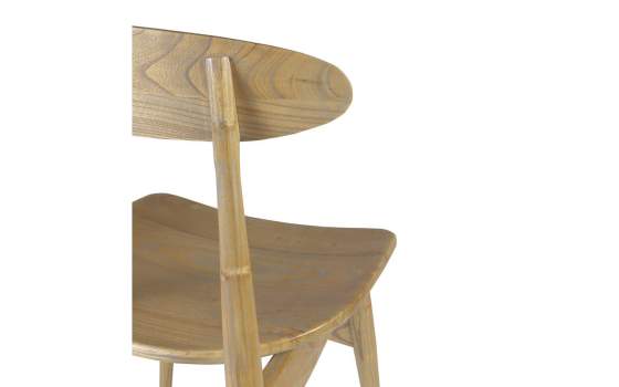 Silla Comedor Actual Madera Sungkai Decape Gris - Orlando