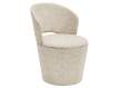 Silla Comedor Actual Tapizada Giratoria Beige - Serie Addey