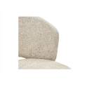 Silla Comedor Actual Tapizada Giratoria Beige - Serie Addey