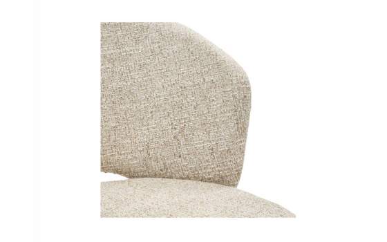 Silla Comedor Actual Tapizada Giratoria Beige - Serie Addey