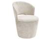 Silla Comedor Actual Tapizada Giratoria Crema Jaspeada Addey