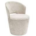 Silla Comedor Actual Tapizada Giratoria Crema Jaspeada Addey