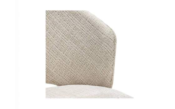 Silla Comedor Actual Tapizada Giratoria Crema Jaspeada Addey