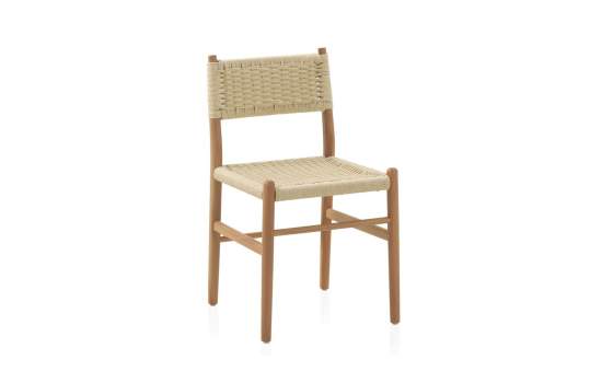 Silla Comedor Clasica Madera Haya Asiento Respaldo Cuerda Abuis