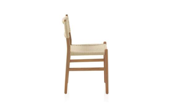 Silla Comedor Clasica Madera Haya Asiento Respaldo Cuerda Abuis